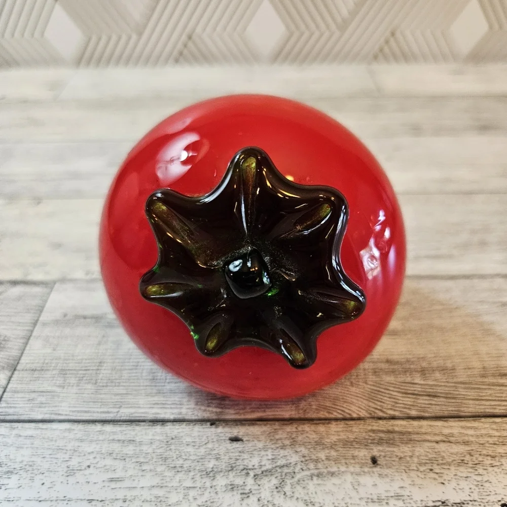 Murano Style Art Glass Strawberry Hand Blown Glass